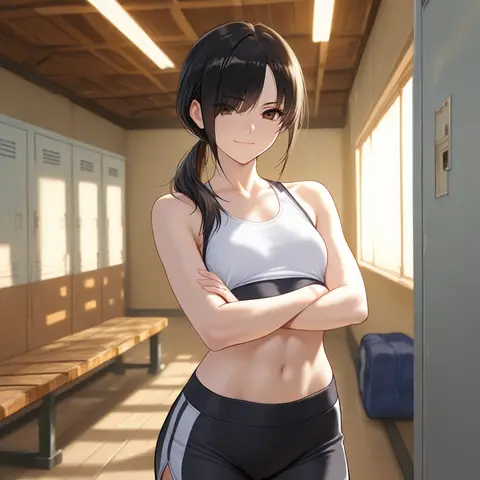スポーツジムの美人インストラクターが個人レッスン中になぜか体をぴったり密着させてくる話